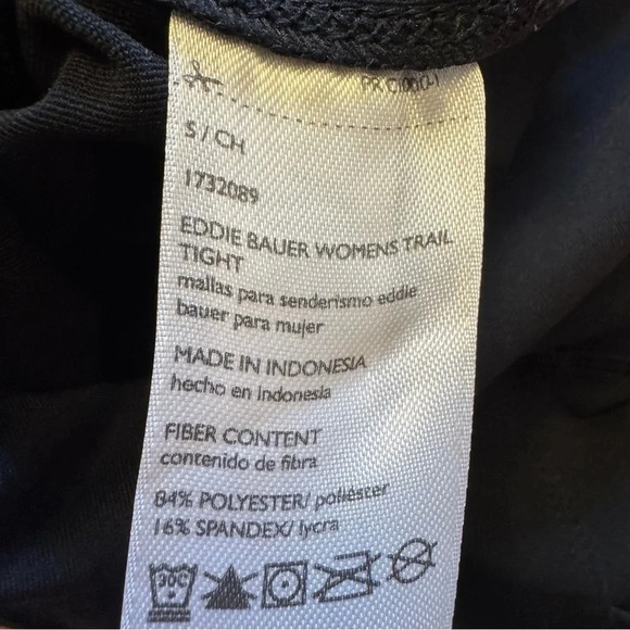 2/20 Eddie Bauer Women’s Trail Tights Black Leggings - Small - Picture 6 of 7